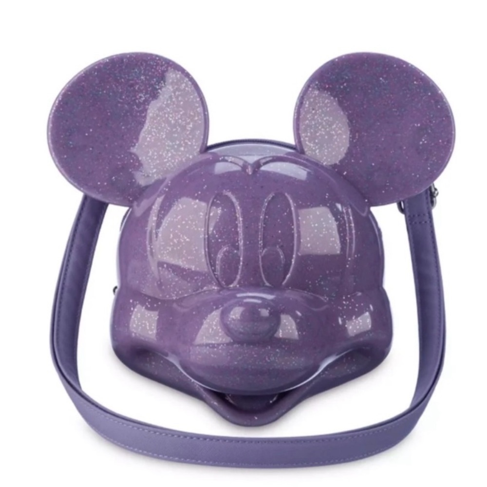 Disney Loungefly Molded Purple Mickey Mouse Purse